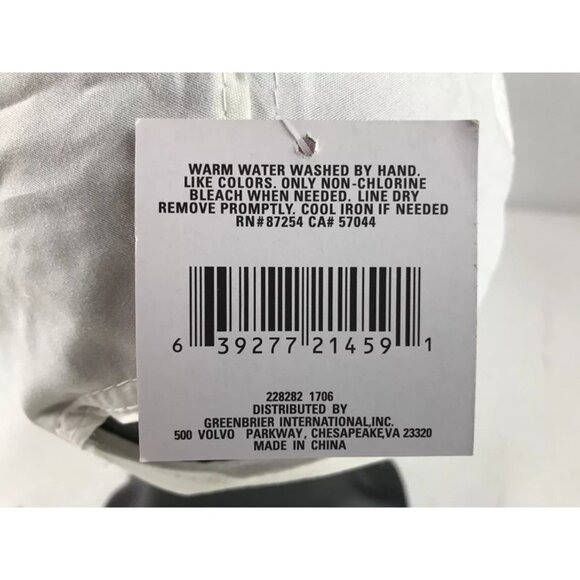 Greenbrier International‎ Womens White Pink Ribbon Embroidered Baseball Cap OS - Picture 6 of 10